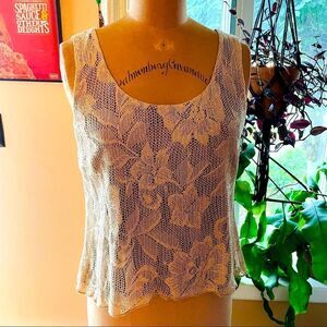 SPENCER ALEXIS | sparkly gold sleeveless blouse MP